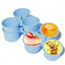 3 Stuks Gestoomde Eivorm 3 Roosters Airfryer Bakvorm Herbruikbare Antiaanbak Cupcakevorm DIY Siliconen Muffinvorm Magnetron