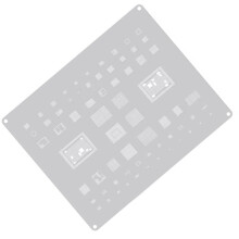 BGA-Reballing-Schablone für 15-Serie, Motherboard, CPU, IC, Pflanzblech, Stahlgitter