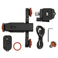 Kameramotoros videócsúszka Mini motoros dolly autó DSLR okostelefonokhoz Ultra csendes mozgás Kiváló minőségű anyagok Széles