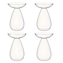 Jarrón Hidropónico de Aguacate, Transparente, para Cultivo de Plantas, de Vidrio, para Macetas (4 Unidades)