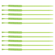 10Pcs Snow Tire Chains for Cars and Motorcycles, AntiSlip Adjustable Chains, Enhanced Grip, Green