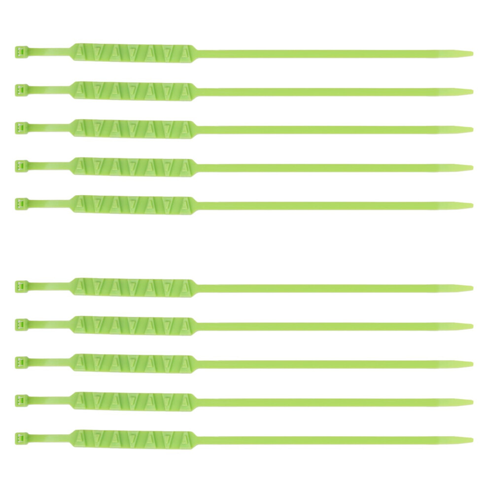 10Pcs Snow Tire Chains For Cars And Motorcycles, Antislip Adjustable Chains, Enhanced Grip, Green 9382693202161