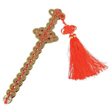 Chinese Munt Mascotte Feng Shui Messing Munt Ornamenten Woninginrichting Decoraties Koperen Ornamenten voor Bescherming 28cm