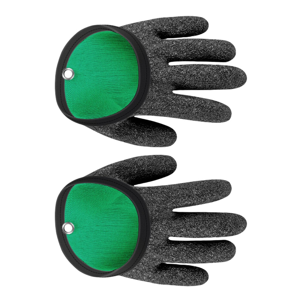 Puncture Resistant Fishing Gloves With Latex Grip For Handling Fish, Extended Cuff Protection 9382693202192