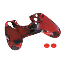 Studded Design Silicone Cover, Game Controller Protective Sleeve Anti-Slip Grip Surface for PS4 Controller, 1 Pair Thumb Grips Comfortable Holding Cam