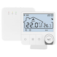 Termostato de Caldera Tuya Wifi, Termostato Inalámbrico para Calefacción, Termostato Programable Inteligente, Controlador de Calefacción.