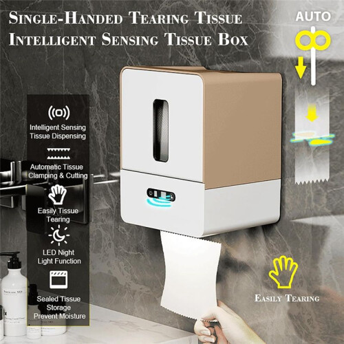 Automatic Paper Towel Dispenser Touchless for Kitchen Bathroom Wall Under Counter Mount Auto Cabinet 2