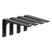 9,5" Plankbeugel, L-Plankbeugels, Hoogwaardige Metalen Plankbeugel voor Zwaar Gebruik, Inclusief Zeer Sterke Montagehardware
