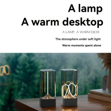 Lampe de Bureau Tactile à Capteur Tactile, Intensité Variable à Trois Niveaux, Petite Veilleuse LED, Chargement USB, Lumière Magnétique, Blanc.