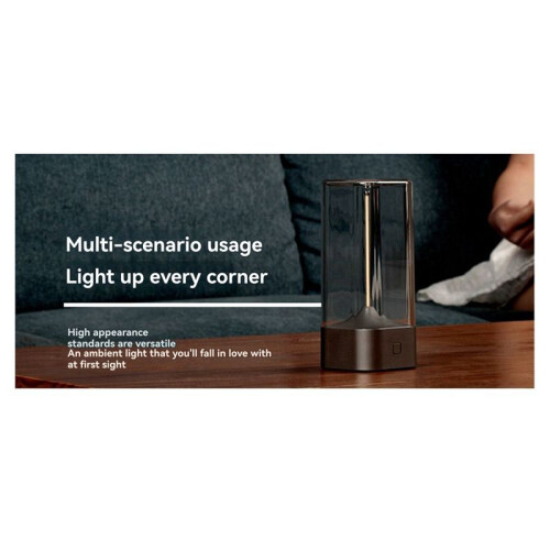 Touch Sensor Touch Control Desk Lamp Three-Level Dimmable LED Light Small Night Light Usb Charging Magnetic Light Grey 1
