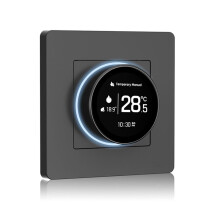 TuyaZigBee  Knob Thermostaat Star Ring Serie Temperatuurregelaar Waterkoker Elektrische Verwarming met Alexa  Zwart