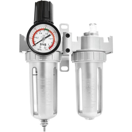 AFC2000 G1/4 Air Compressor Regulator Filter Combo with OilWater Separation and Precise Control 2