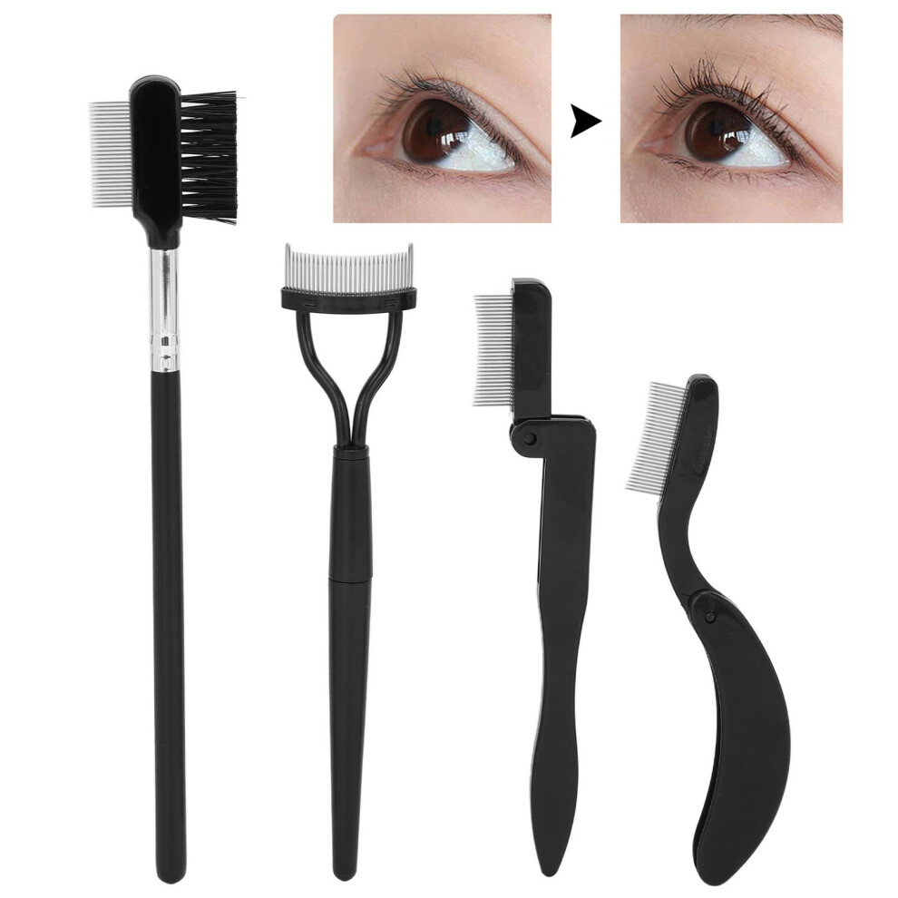 4 StÃ¼ck faltbarer Augenbrauenkamm, Wimperntrenner,