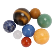 8 pezzi di palline antistress dei pianeti del sistema solare in cristallo per meditazione e decorazione