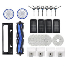 Pièces Détachées pour Aspirateur Robot pour T50 PRO OMNI / T50PRO / T50 OMNI: Brosses Latérales, Chiffons, Filtres, Sac à Poussière.