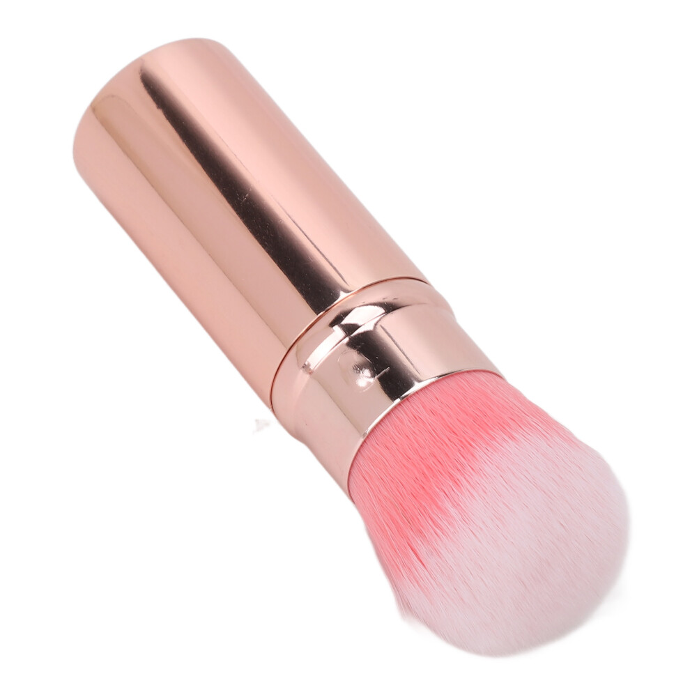 Pink Einziehbarer Make-Up-Pinsel, Tragbar, Weiches