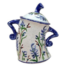 Artesanía de Resina con Taza de Actitud, Tenedor y Cabezal Inclinado, Taza de Forma Divertida, Decoración de Escritorio Diaria para el Hogar, Azul