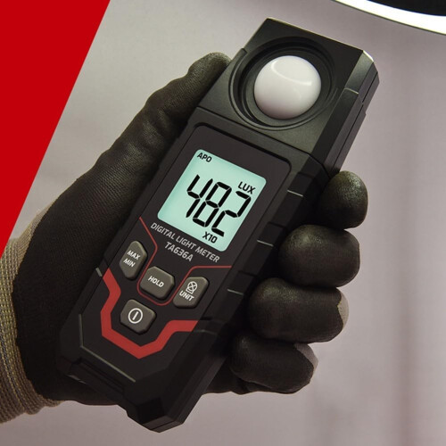 Digital Lux Meter 0.1200,000 Range with FC Unit, Backlit LCD, Wide Angle Sensor, Auto Off 2