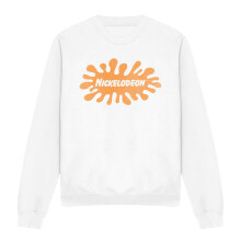 (XXL, White) Nickelodeon Unisex Adult Retro Splat Logo Sweatshirt