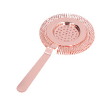 Feiner Edelstahl-Bar-Sieb für Cocktails – Roségold, 108 g