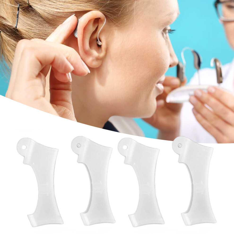 4pcs Soft Silicone Hearing Aid Protective Covers for Seniors