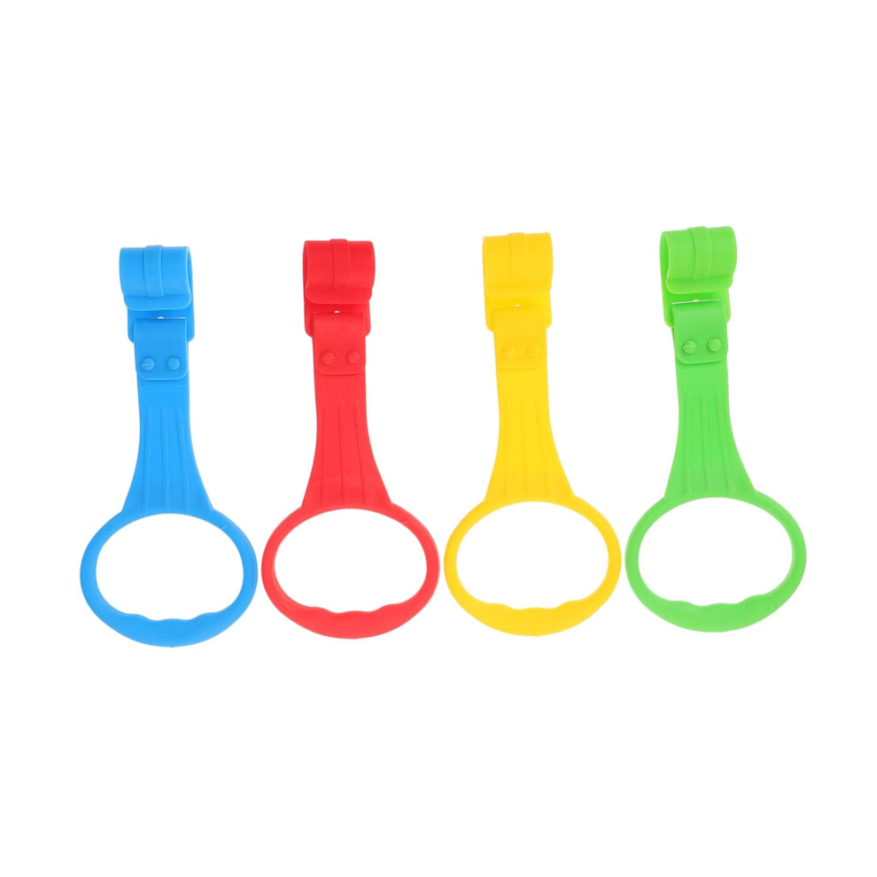 4pcs Baby Cot Pull Up Rings Walking Training Support with Safe Rounded Edges for Crib Use