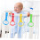 4pcs Baby Cot Pull Up Rings Walking Training Support with Safe Rounded Edges for Crib Use 3