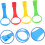 4pcs Baby Cot Pull Up Rings Walking Training Support with Safe Rounded Edges for Crib Use 4