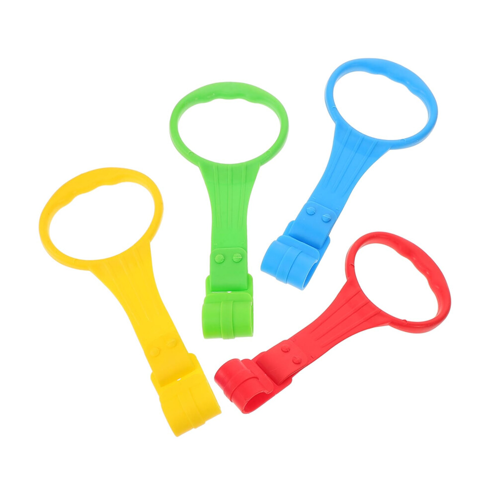 4pcs Baby Cot Pull Up Rings with Smooth Rounded Edges for Learning to Stand in Nursery Cribs