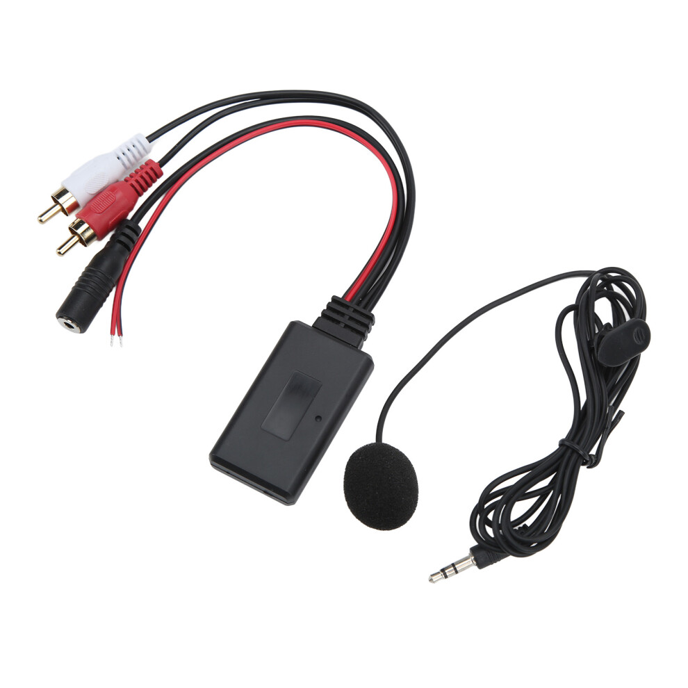 Handsfree Car Bluetooth Adapter With Mic For 2Rca Ports 5.0 Protocol 9441375502620