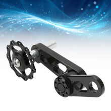 Aluminiumlegierung Ein-Gang-Kettenspanner für Faltrad Schwarz