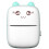 Mini Thermal Printer Bluetooth Wireless Photo Label Receipt Printer Inkless for Mobile Phones Blue White 1