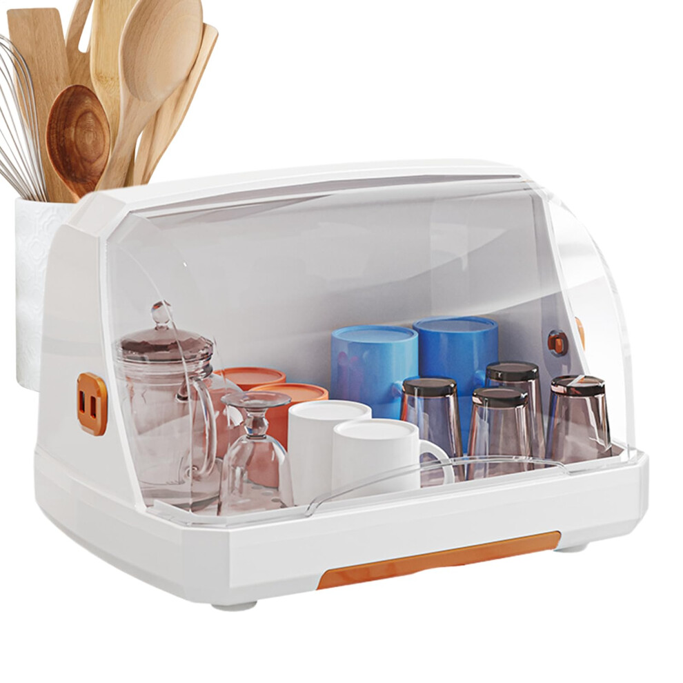 Baby Bottle Container With Removable Drain Tray Pacifier Box Clear Lid For Nursery Kitchen Table Bedroom Bathroom Cabinet