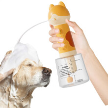 Electric Pet Shampoo Dispenser with Rich Foam, OneTouch Control, Rechargeable for Cat and Dog Bath