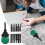 Ratchet Screwdriver Set with Adjustable Telescopic Handle and Interchangeable Heads for Glasses 2