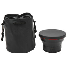 Cameralens 0,43x HD groothoeklens met afneembare macrolens voor close-ups met hoge resolutie, gemaakt van optisch glas voor scherpe beelden, past op