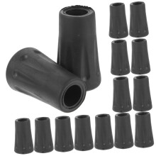 24Pcs Skid Rubber Replacement Tips for Trekking Poles, Walking Sticks, and Crutches - Durable, Lightweight, Shockproof Design for Hiking and Climbing
