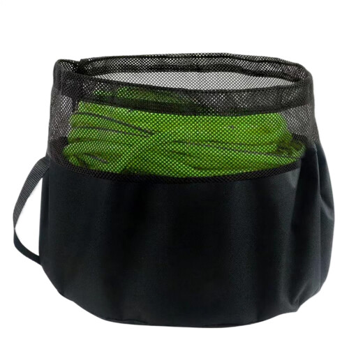 RV Sewer Hose Storage Bag with Breathable Mesh , DoubleLayer Organizer for Camping Trailer