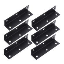 6pcs Stainless Steel Angle Brackets Heavy Duty Corner Braces for Shelves Desk Cabinet Furniture