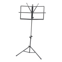 Foldable Adjustable Tripod Music Stand for Musicians Black Sheet Holder for Performance