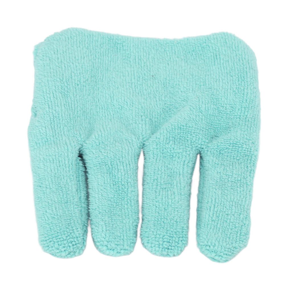 Light Green Terry Cloth Toe Separator Socks for Foot Alignment, 11.5x10cm