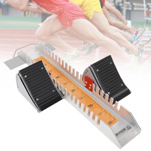 Adjustable Aluminum Starting Blocks for Track with AntiSlip Pads and Stability Pedals