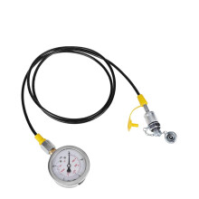 Hydraulic Pressure Test Kit With Gauge, Testing Hose And Coupling Excavator Hydraulic System Compatible