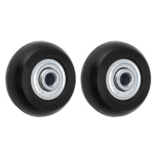 Roues pivotantes pour valise, 2 pièces, roulettes en caoutchouc de rechange, 43 mm x 18 mm