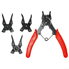 4 in 1 Snap Ring Pliers Set with Ergonomic Soft PVC Handle, Rust Proof, 1050mm Internal and External Use