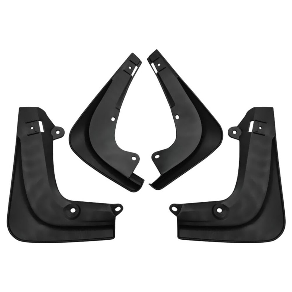 Front And Rear Mud Flaps Splashproof Tire Protection Splash Guards, 4 Pcs For Tesla Model S 20142020 9382693208309