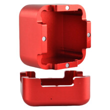 Magnetic Pool Chalk Holder Aluminum Billiard Chalk Case Wide Compatibility Red Accessories