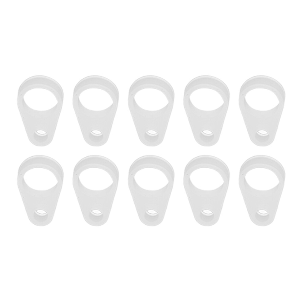 L Size 10pcs Anti-Loss Hearing Aid Silicone Rings for Elders & Kids