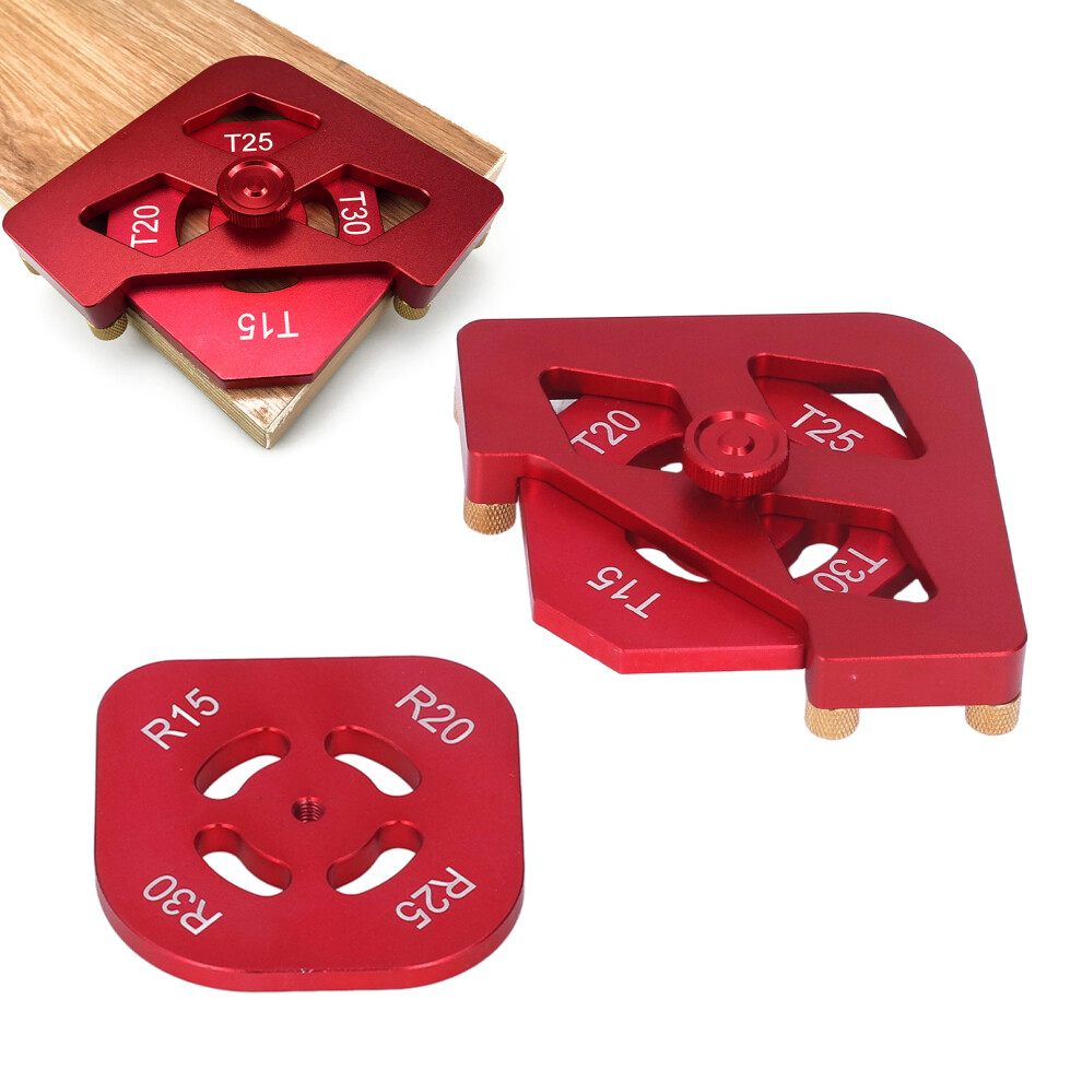 Router Template Aluminium Alloy Round Corner Radius Jig Set For Woodworking 5001375523601