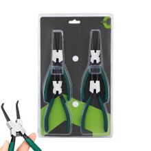Snap Ring Pliers Set 4Piece External with NonSlip Grip Rust Resistant 90 Head for Automotive